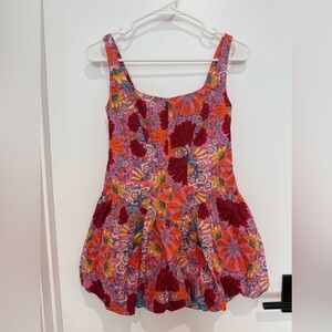 Vici Floral Mini Dress in Pink, Red, Orange